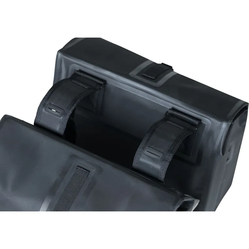 Basil Urban Dry Double Pannier Bags - 50 Litre - Matt Black-2