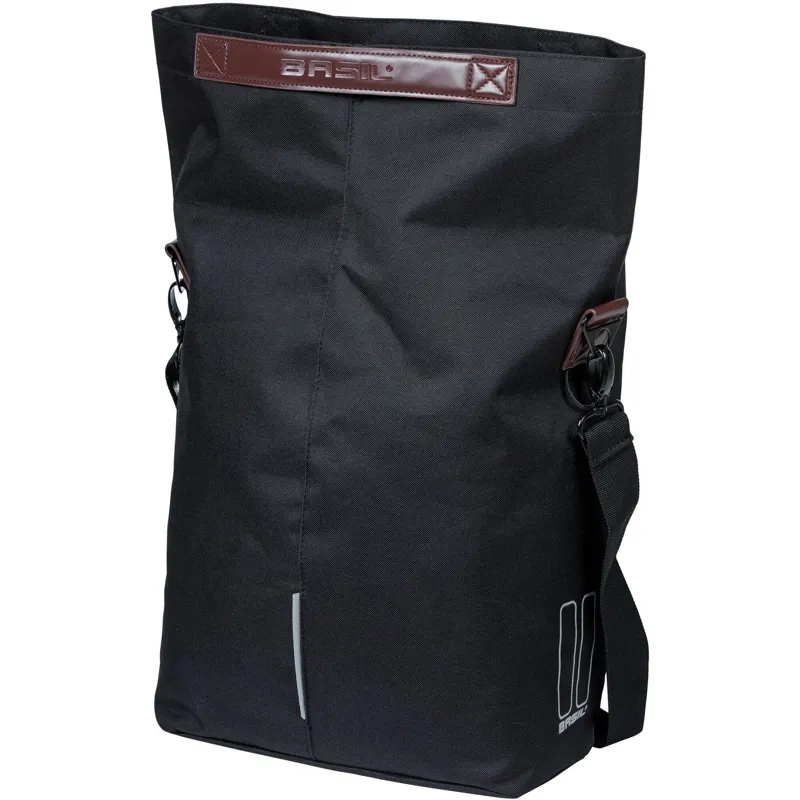 Basil City Bicycle Shopper Pannier Bag - 14-16 Litre - Black-4