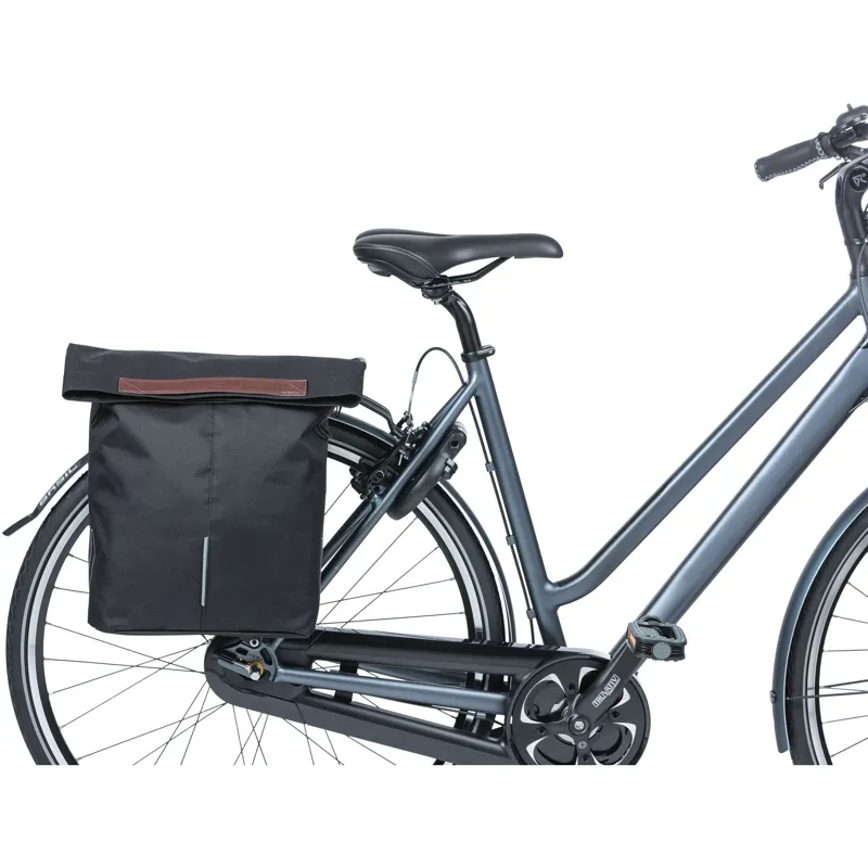 Basil City Bicycle Shopper Pannier Bag - 14-16 Litre - Black-5