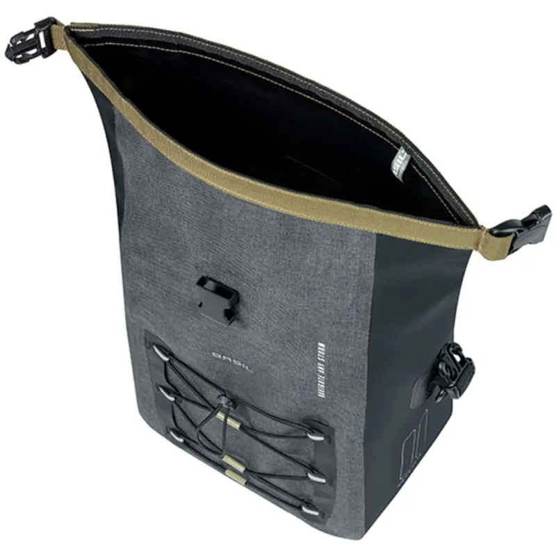Basil Navigator Storm Single Pannier Bag with MIK Hooks - 12-15 Litre - Black-3