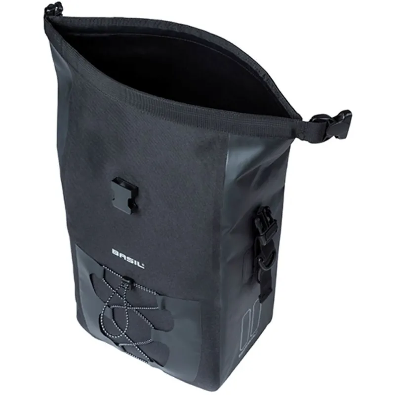 Basil Navigator Waterproof Pannier Bag with MIK Hooks - 12-15 Litre - Black-3