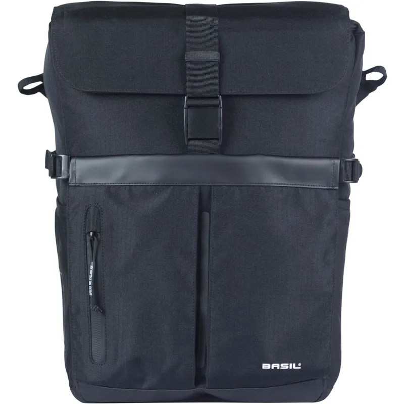 Basil Move Commuter Pannier Bag - 15 Litre - Black-1