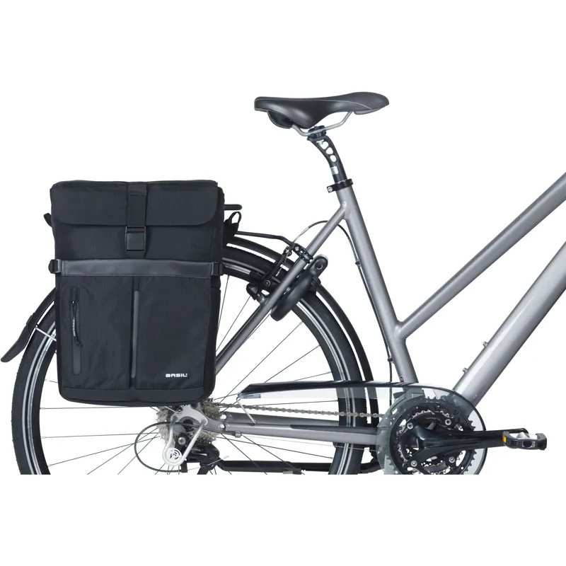 Basil Move Commuter Pannier Bag - 15 Litre - Black-5