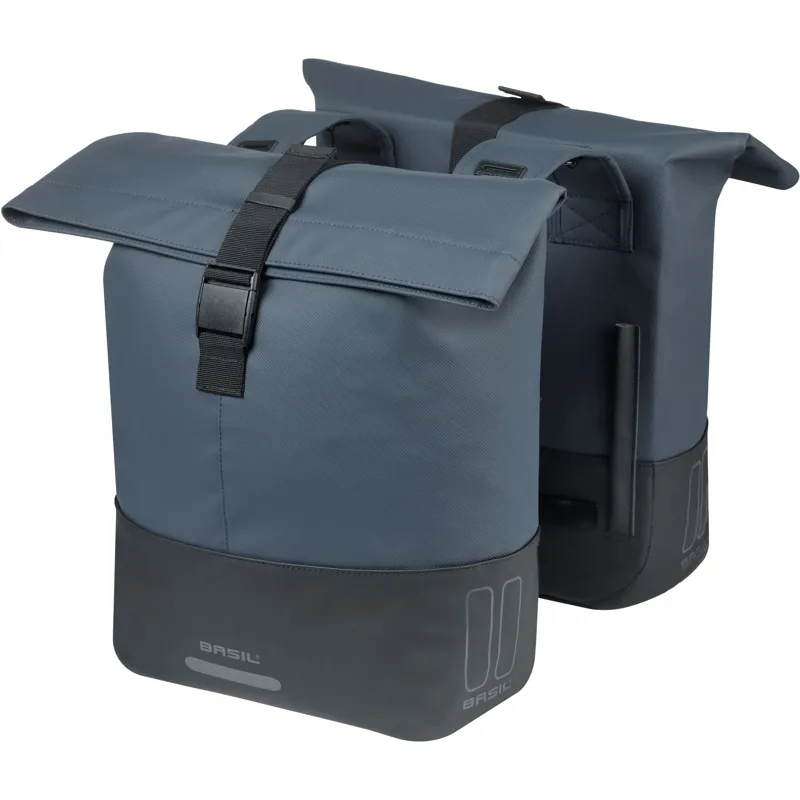 Basil Cove Double Pannier Bags -28-32 Litres - Navy/Black