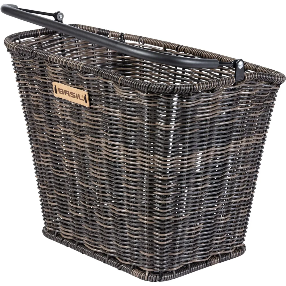 uPRISE Bikes Basil Bremen Rattan Look KF Front Basket - Brown | Price match, 365 day return s, 18-Month Warranty, Finance Available & Free UK Delivery