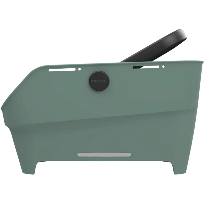 Basil Cento Neo Rear Basket - 21 Litre - Silvergreen-1