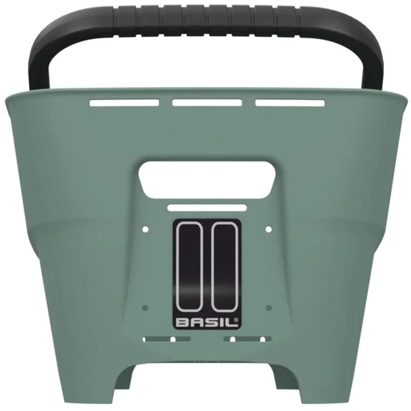 Basil Cento Neo Rear Basket - 21 Litre - Silvergreen-3