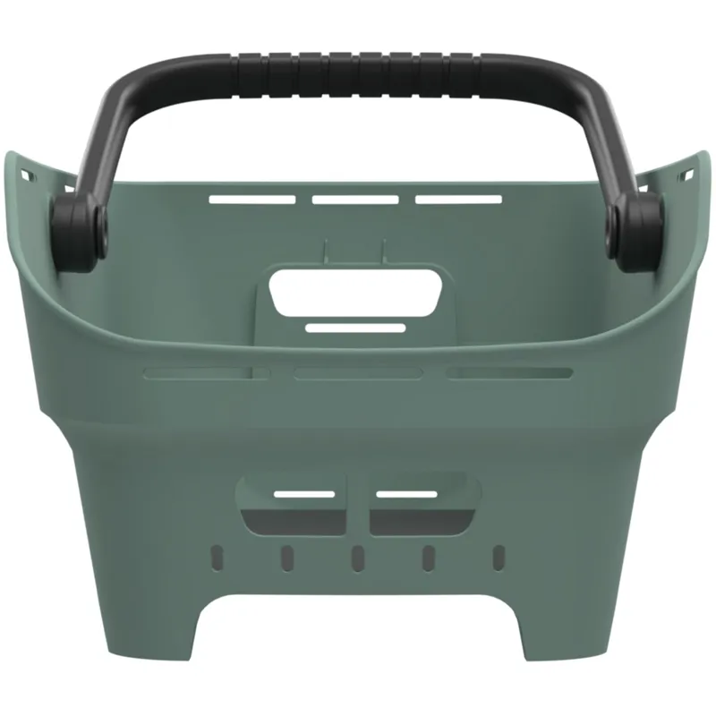 Basil Cento Neo Rear Basket - 21 Litre - Silvergreen-4