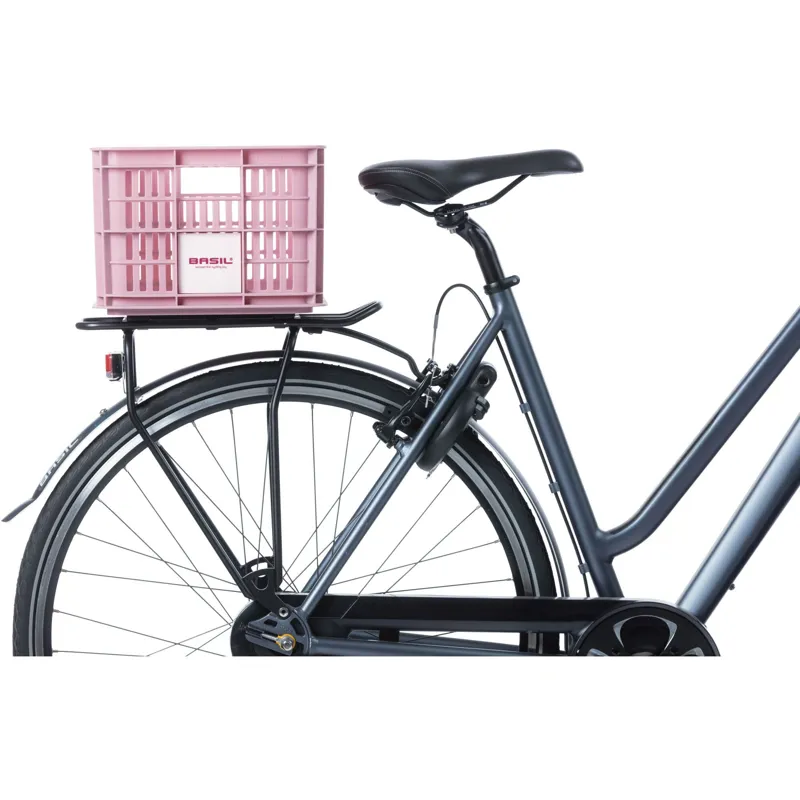 Basil Bicycle Crate  - 17.5 Litre - Pink-2