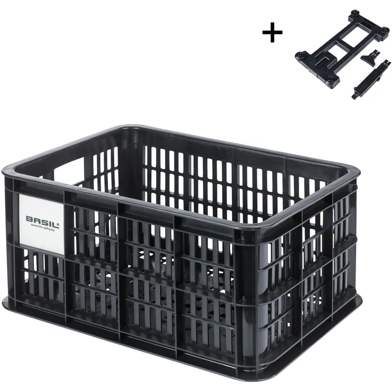 Basil MIK Bicycle Crate - 17 Litre - Black-2