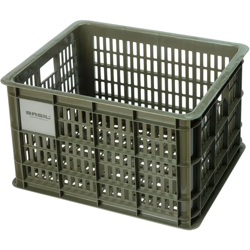 Basil Bicycle Crate - 29.5 Litre - Green