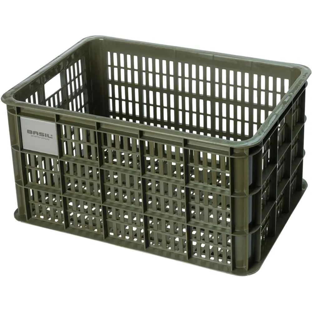 uPRISE Bikes Basil Bicycle Crate  - 40 Litre - Green | Price match, 365 day return s, 18-Month Warranty, Finance Available & Free UK Delivery