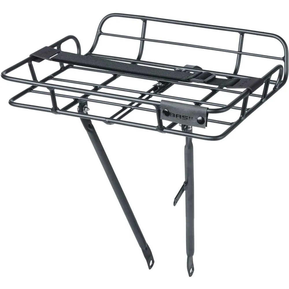 uPRISE Bikes Basil Portland Front Carrier - 26-28 inch - Matt Black | Price match, 365 day return s, 18-Month Warranty, Finance Available & Free UK Delivery