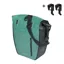 Basil Rivo Single Pannier Bag with MIK Hooks - 25-31 litres - Silvergreen/Black