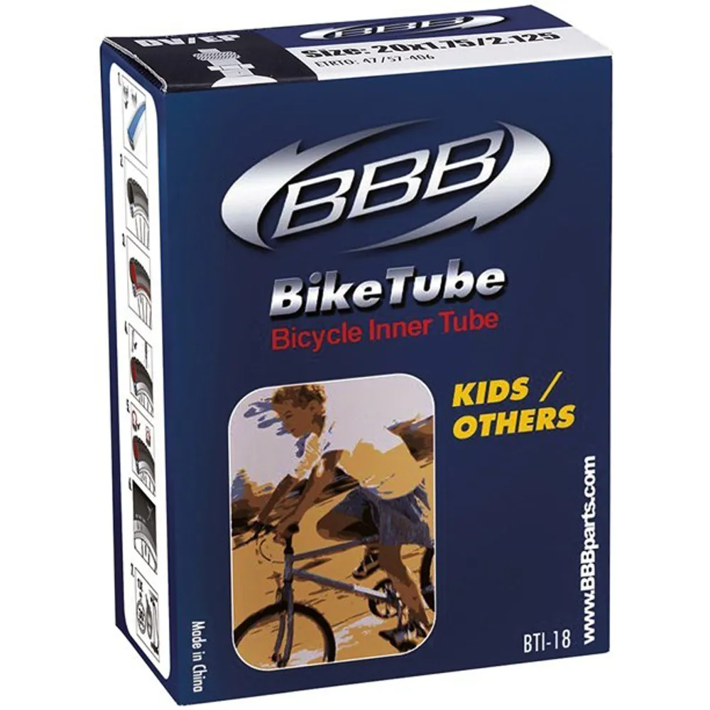 uPRISE Bikes BBB Innertube - 20 x 1.75-2.125 inch - Presta | Price match, 365 day return s, 18-Month Warranty, Finance Available & Free UK Delivery