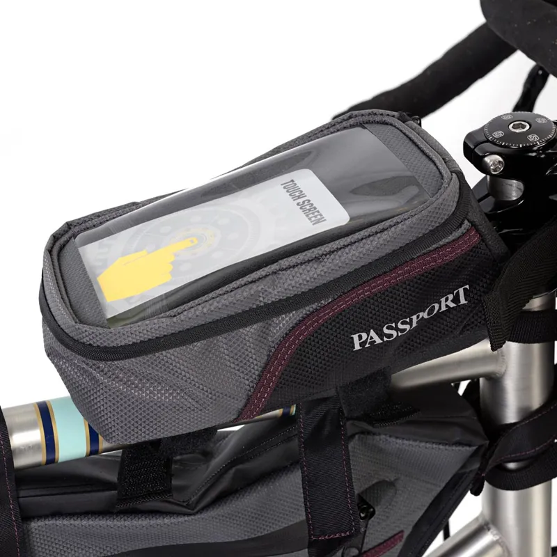 Passport Top Tube Bag Grey Small-4