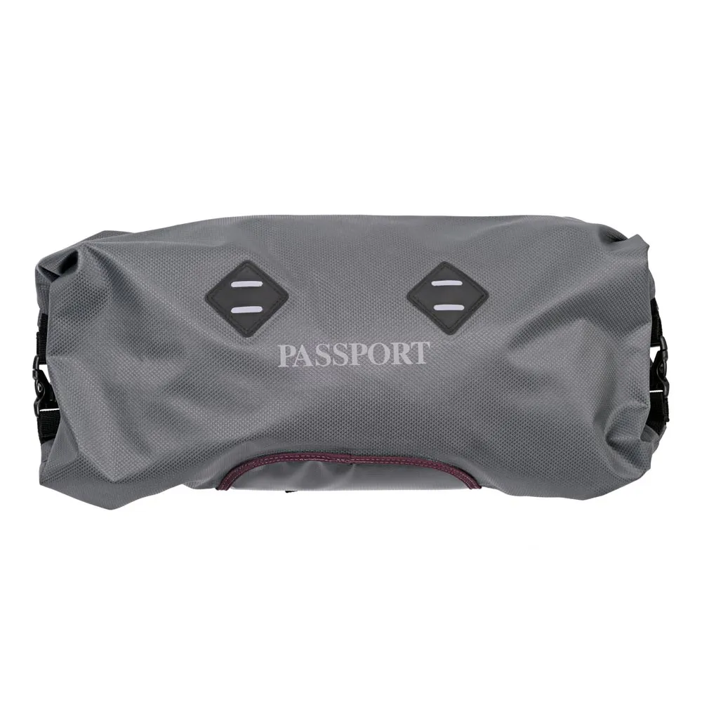 uPRISE Bikes Passport Handlebar Bag - Grey - Large | Price match, 365 day return s, 18-Month Warranty, Finance Available & Free UK Delivery