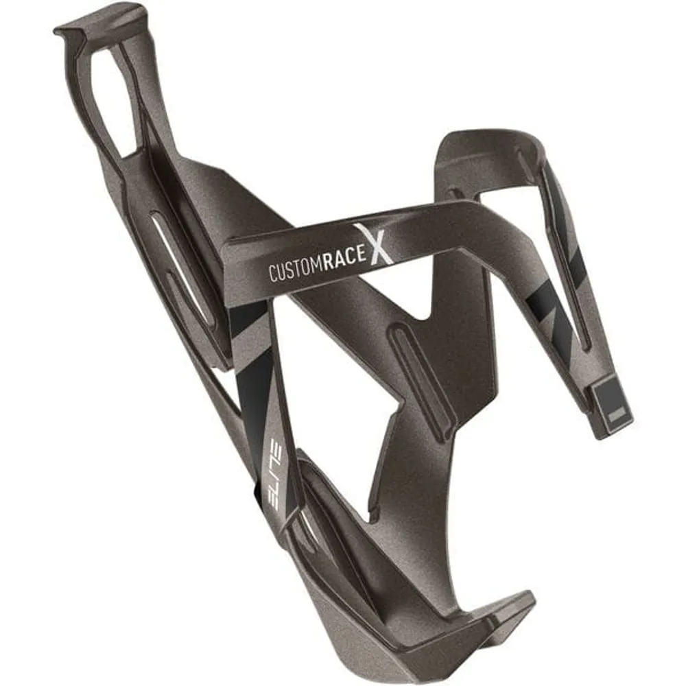 uPRISE Bikes Elite Custom Race X Resin Bottle Cage - Titanium/Black | Price match, 365 day return s, 18-Month Warranty, Finance Available & Free UK Delivery