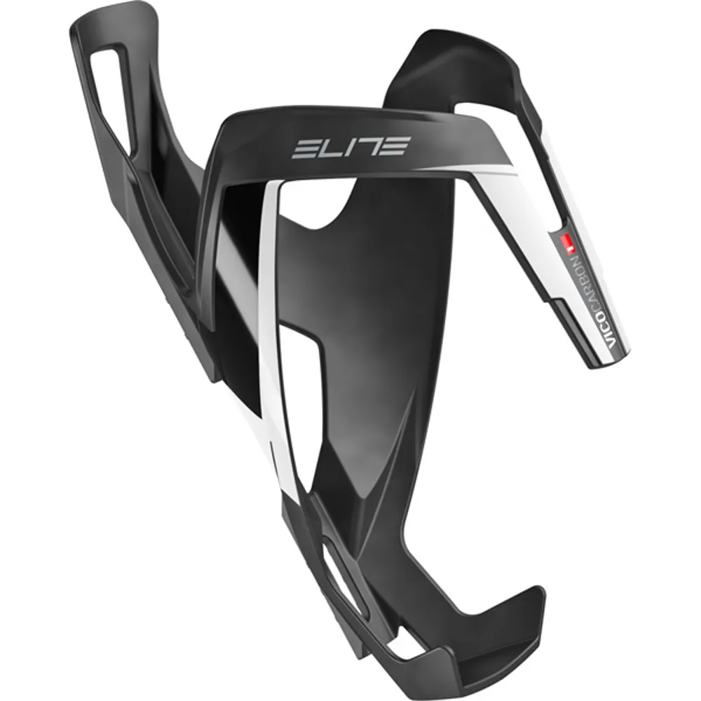 uPRISE Bikes Elite Vico Carbon Bottle Cage - Matt Black/White | Price match, 365 day return s, 18-Month Warranty, Finance Available & Free UK Delivery