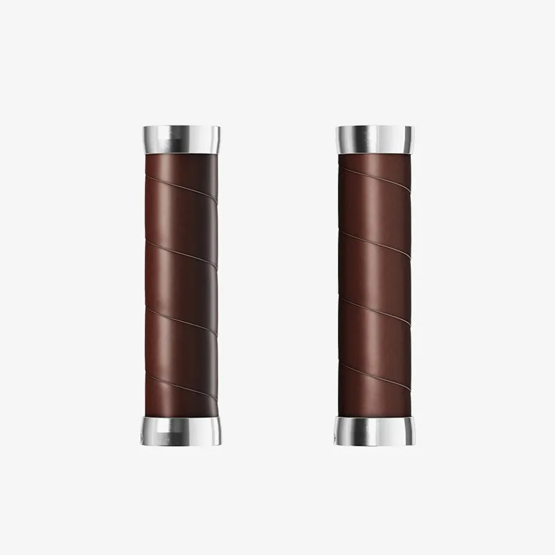 Brooks Slender Leather Grips - Brown-1
