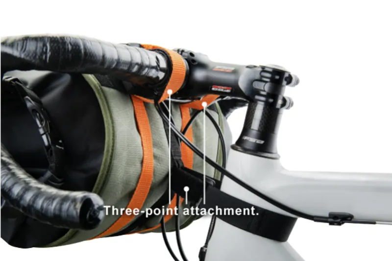 Birzman Packman Handlebar Bag - 9.5L - Black/Green-1