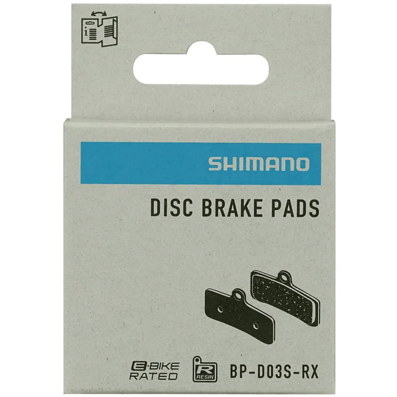 Shimano D03S Resin Steel Back Disc Pads With Spring-1