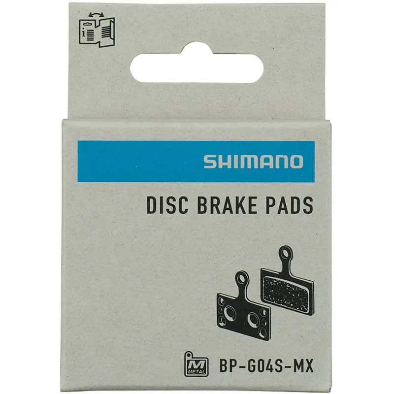 Shimano G04S-RX Metal Sintered Pad Steel Back Disc Pads + spring-1
