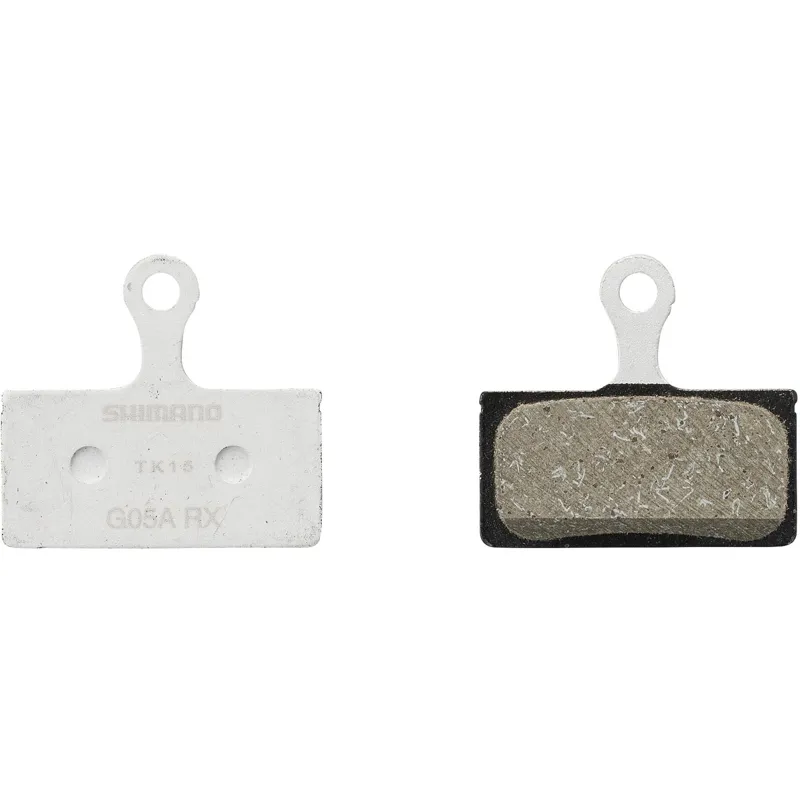 Shimano G05A-RX Resin Pad Alloy Back Disc Pads + Spring-1