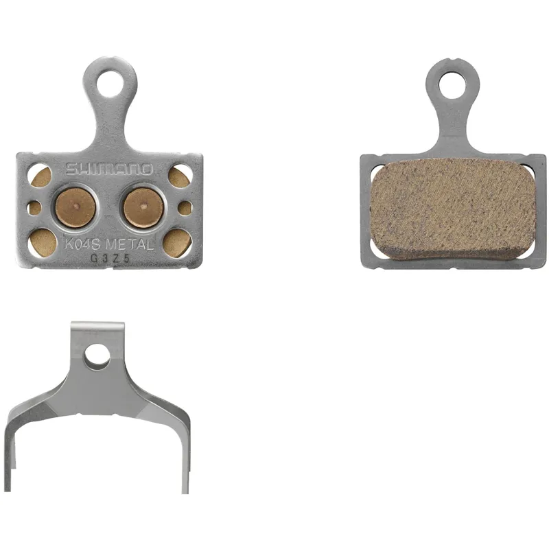 Shimano K04S-MX Metal Sintered Pad Steel Back Disc Pads With Spring-1