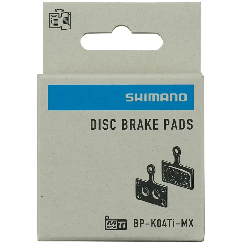 Shimano K04Ti-MX Metal Sintered Titanium Back Disc Pads + Spring-1