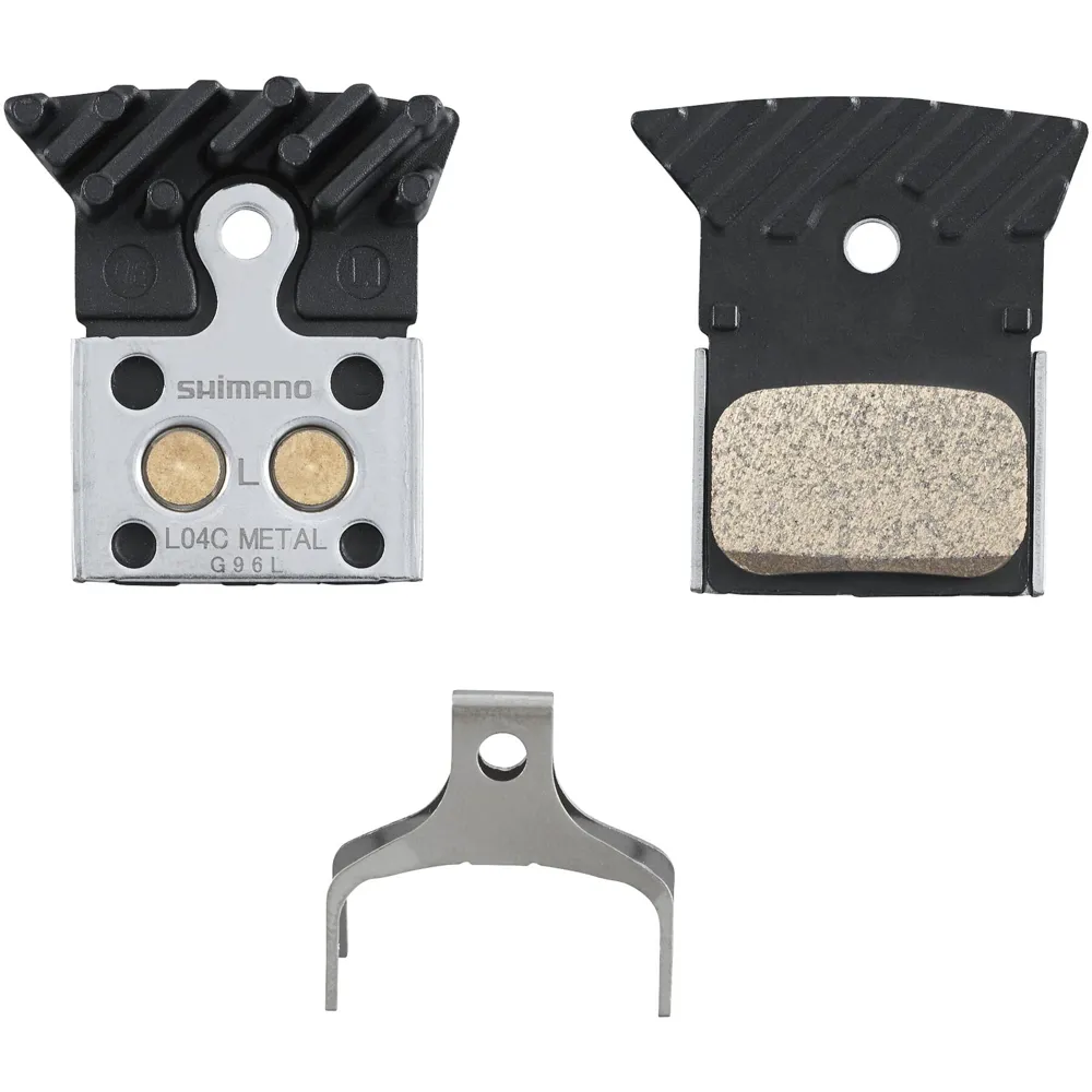 uPRISE Bikes Shimano L04C-MF Metal Sintered Disc Pads + Spring Cooling Fins | Price match, 365 day return s, 18-Month Warranty, Finance Available & Free UK Delivery