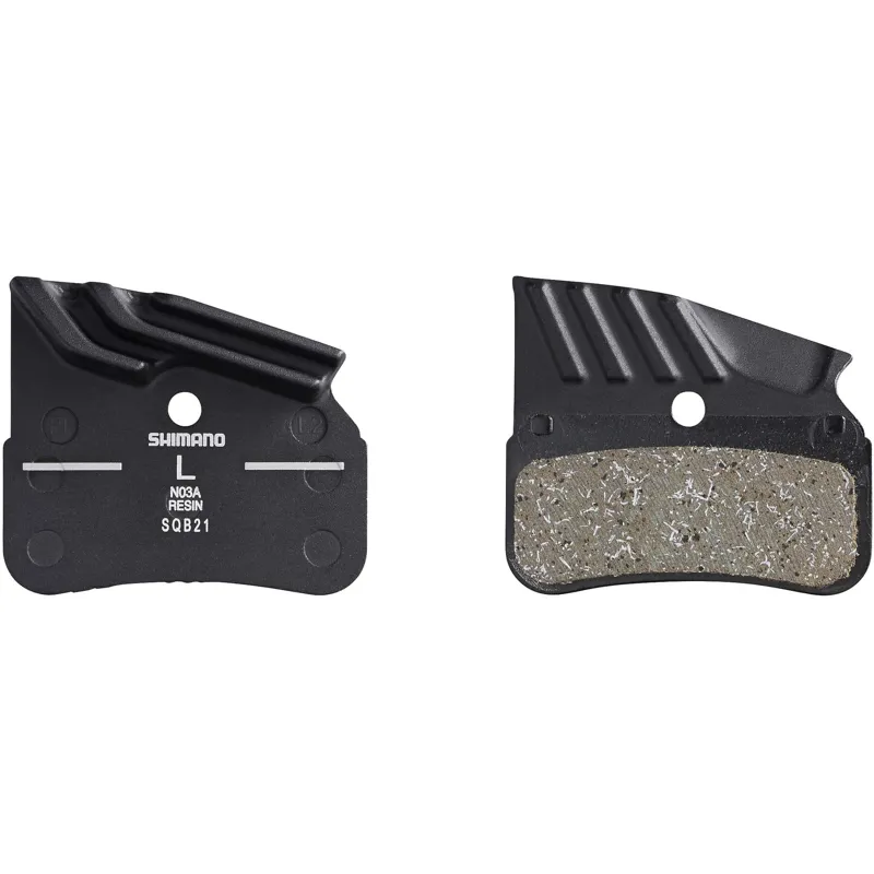 Shimano N03A-RF Resin Pad Alloy Back Disc Pads + Spring/Cooling Fins-1