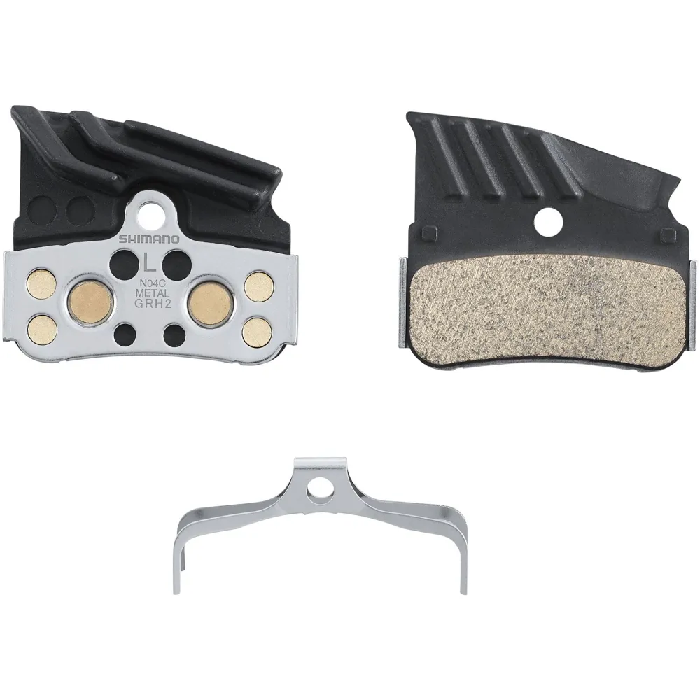 uPRISE Bikes Shimano N04C-MF Metal Sintered Alloy/Stainless Cooling Fins Disc Pads | Price match, 365 day return s, 18-Month Warranty, Finance Available & Free UK Delivery