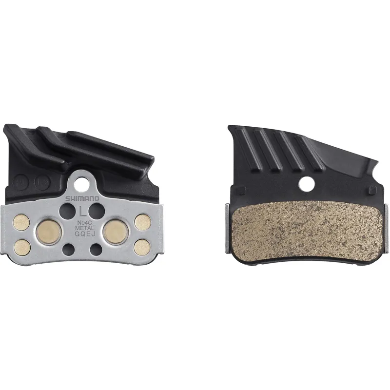 Shimano N04C-MF Metal Sintered Alloy/Stainless Cooling Fins Disc Pads-1