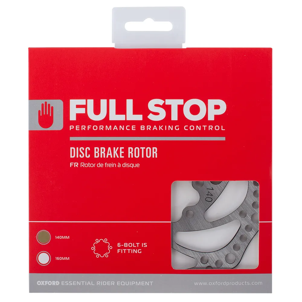 uPRISE Bikes Oxford Brake Disc Rotor 6 Bolt 140mm | Price match, 365 day return s, 18-Month Warranty, Finance Available & Free UK Delivery