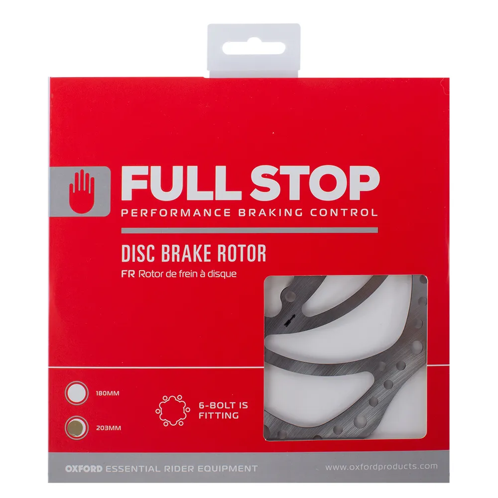 uPRISE Bikes Oxford Brake Disc Rotor 6 Bolt 203mm | Price match, 365 day return s, 18-Month Warranty, Finance Available & Free UK Delivery