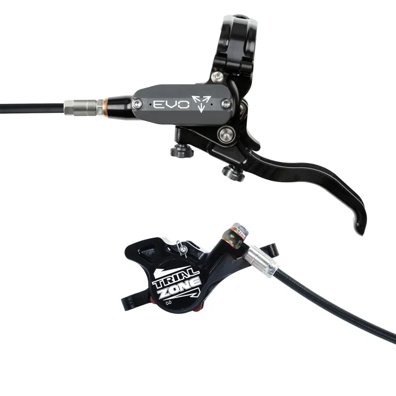 Hope Tech 4 Evo Trial Zone Disc Brake - No Rotor - Black/Smoke