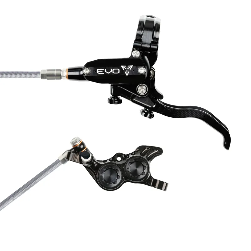 Hope Tech 4 Evo GR4 Braided Disc Brake - No Rotor - Black