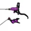 Hope Tech 4 Evo GR4 Braided Disc Brake - No Rotor - Black/Purple