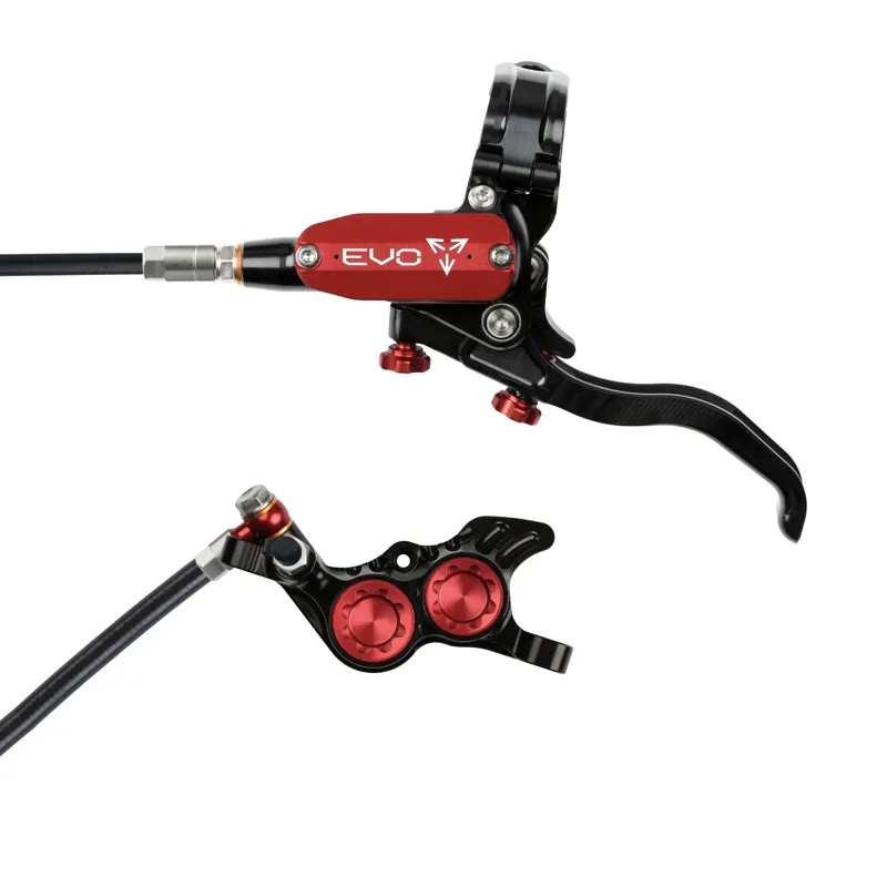 Hope Tech 4 Evo GR4 Disc Brake - No Rotor - Black/Red