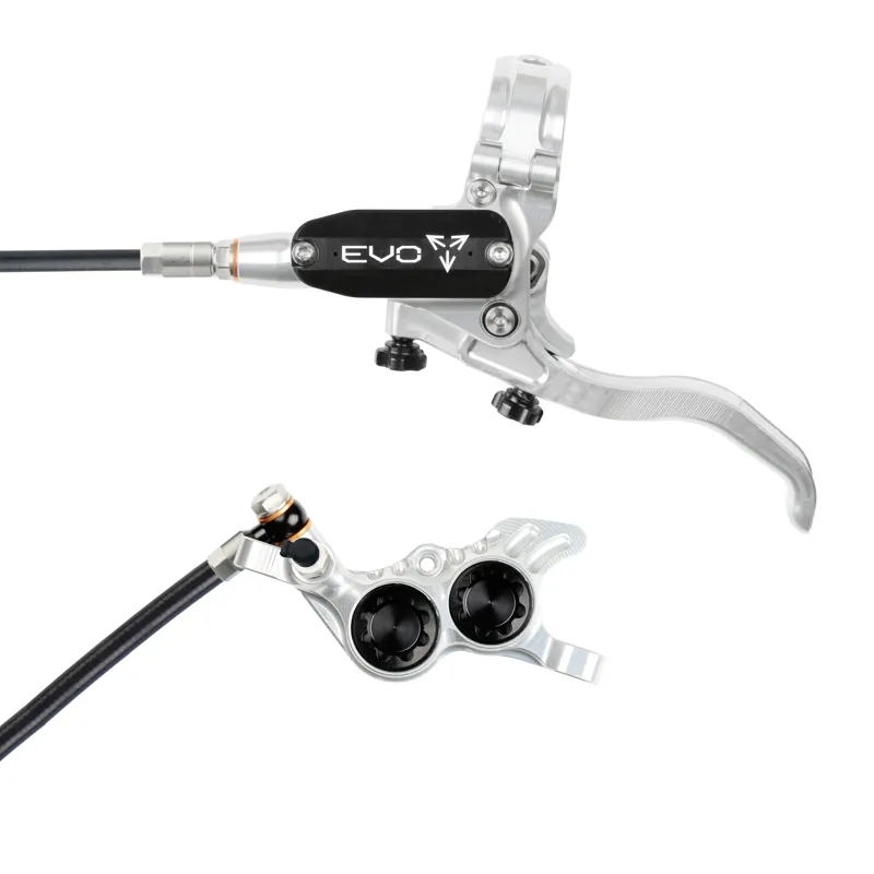 Hope Tech 4 Evo GR4 Disc Brake - No Rotor - Silver/Black