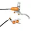 Hope Tech 4 Evo GR4 Disc Brake - No Rotor - Silver/Orange