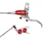 Hope Tech 4 Evo GR4 Braided Disc Brake - No Rotor - Silver/Red