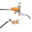 Hope Tech 4 Evo TR4 Disc Brake - No Rotor - Silver/Orange