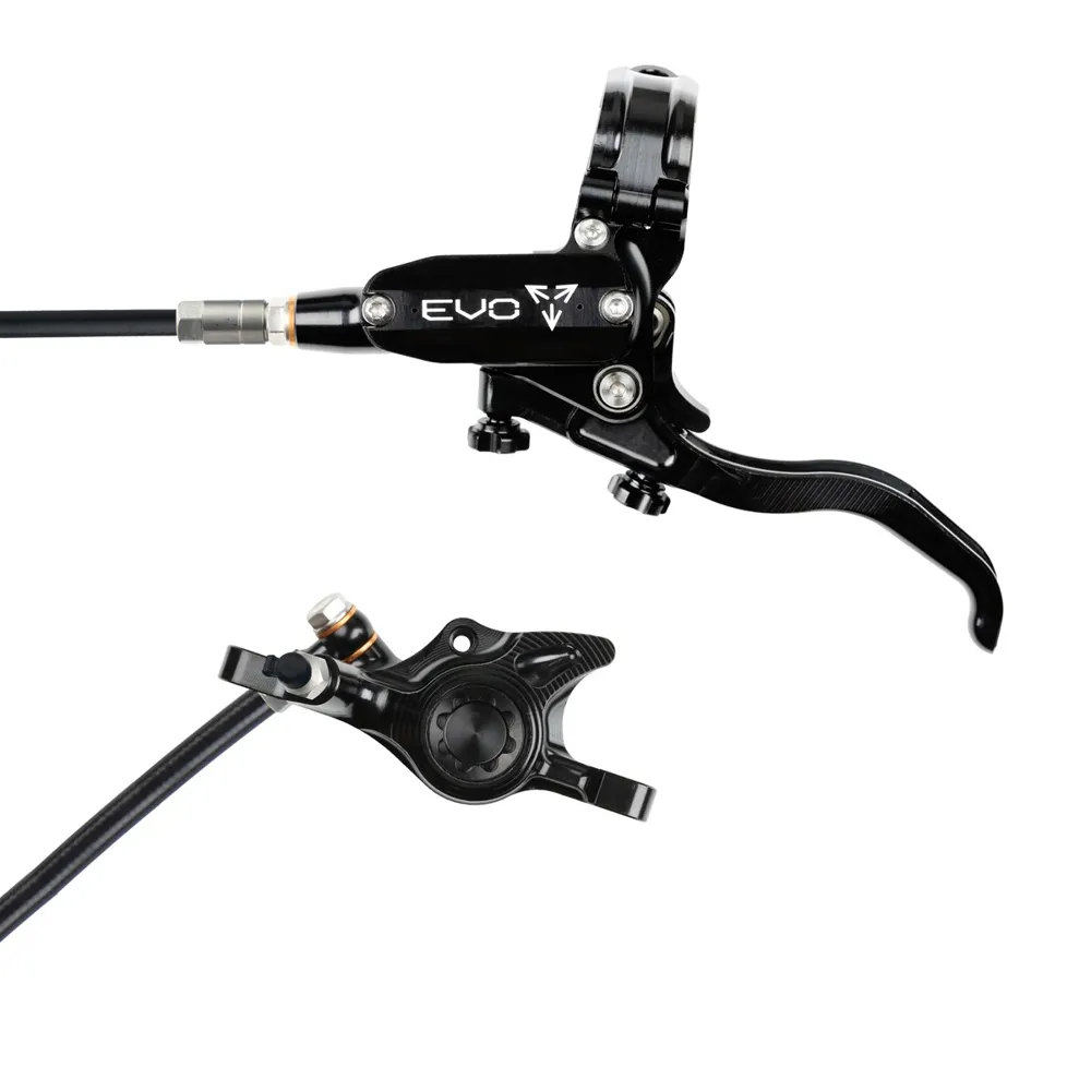 uPRISE Bikes Hope Tech 4 EVO X2 Flat Mount Disc Brake - No Rotor - Black | Price match, 365 day return s, 18-Month Warranty, Finance Available & Free UK Delivery