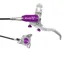 Hope Tech 4 Evo X2 Flat Mount Disc Brake - No Rotor - Silver/Purple