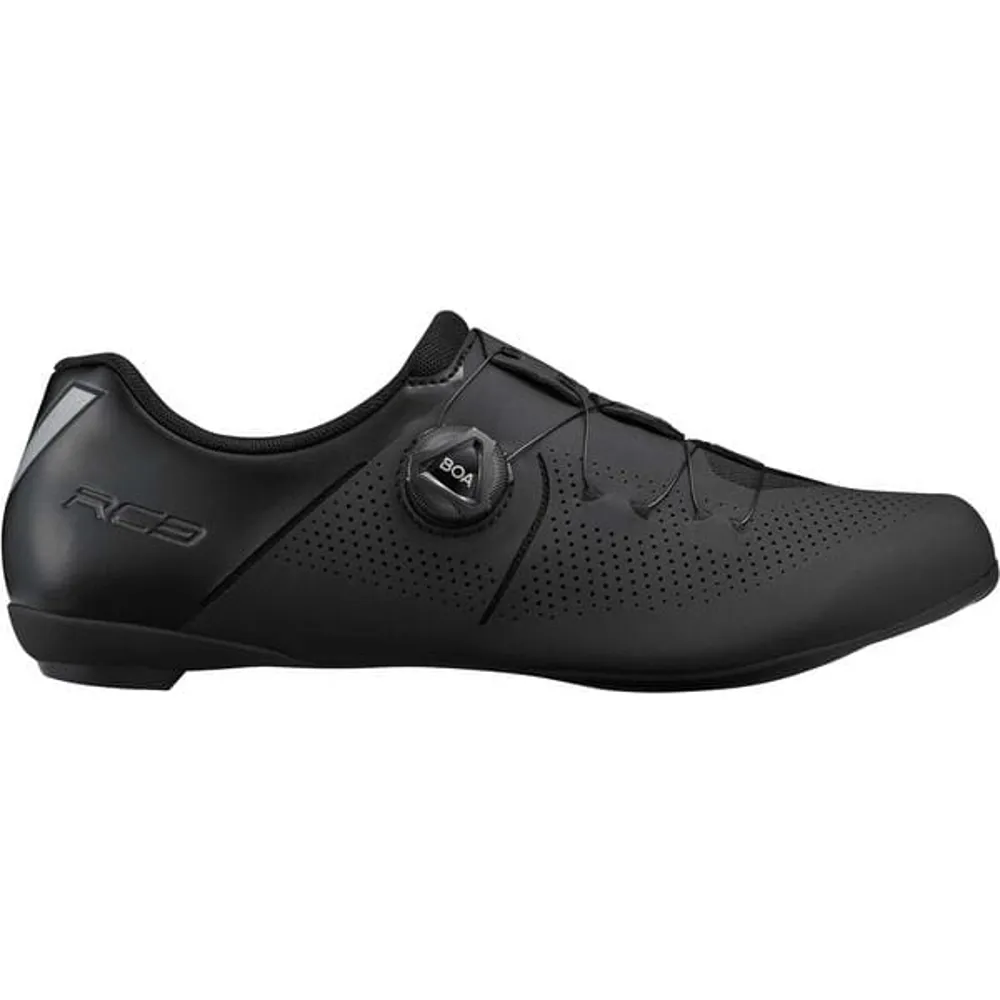 uPRISE Bikes Shimano RC302 Men's Road Shoes - Black | Price match, 365 day return s, 18-Month Warranty, Finance Available & Free UK Delivery