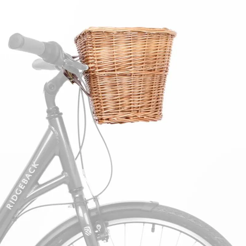 M Part D Shaped Wicker Basket with Leather Straps-3