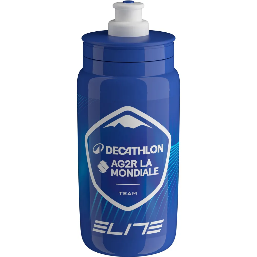 uPRISE Bikes Elite Fly Decathlon AG2R La Mondiale Team 2025 550ml Water Bottle - Blue | Price match, 365 day return s, 18-Month Warranty, Finance Available & Free UK Delivery