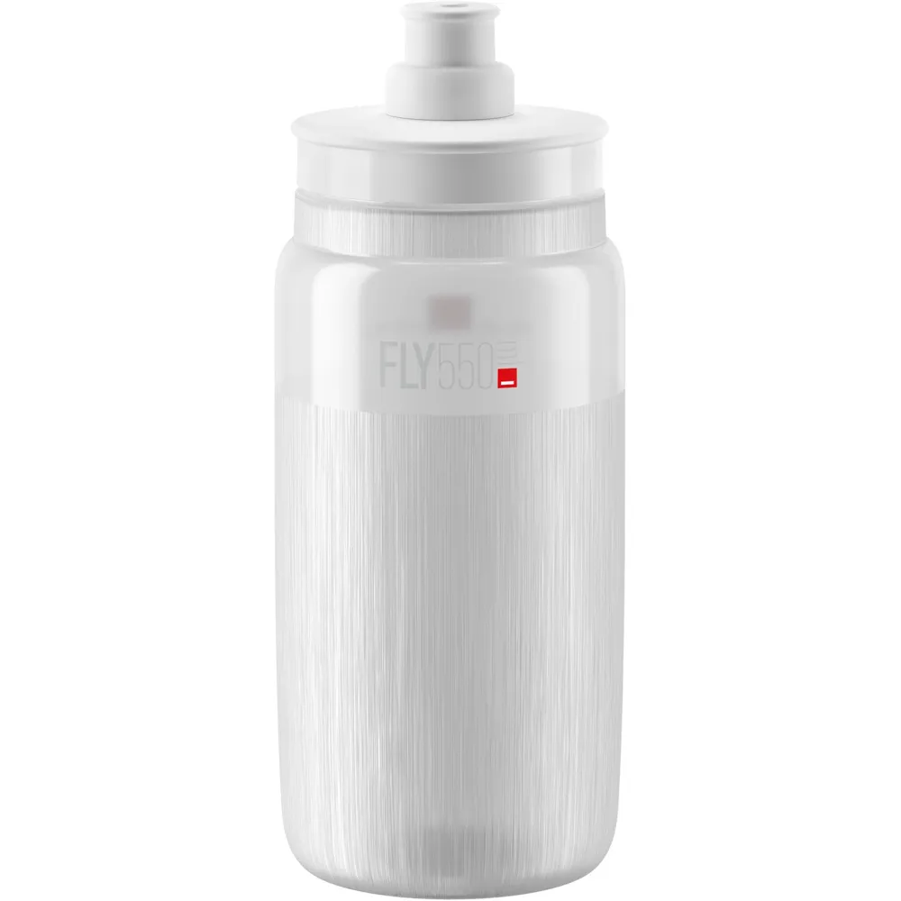 uPRISE Bikes Elite Fly Tex 550ml Water Bottle - Clear/White | Price match, 365 day return s, 18-Month Warranty, Finance Available & Free UK Delivery